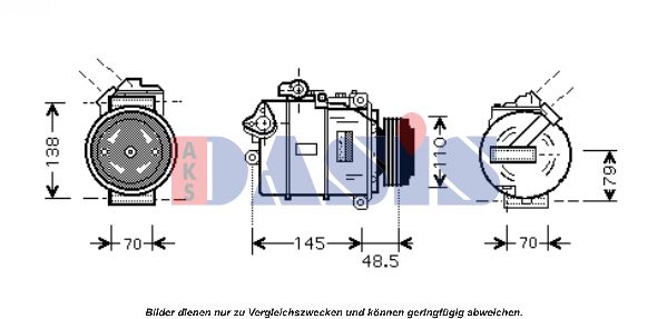 AKS DASIS Kompressori, ilmastointilaite 850010N